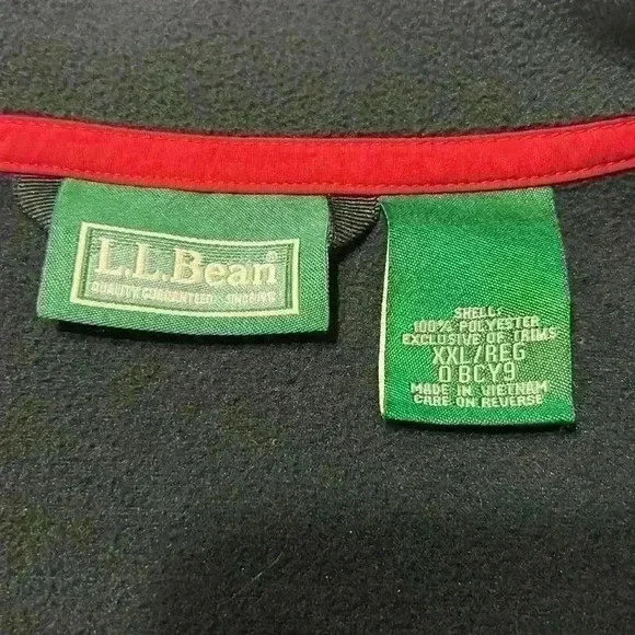 L.L. Bean 2 in 1 Wind/Water Resistance Shell and Zip Out Fleece Coat Men’s XXL